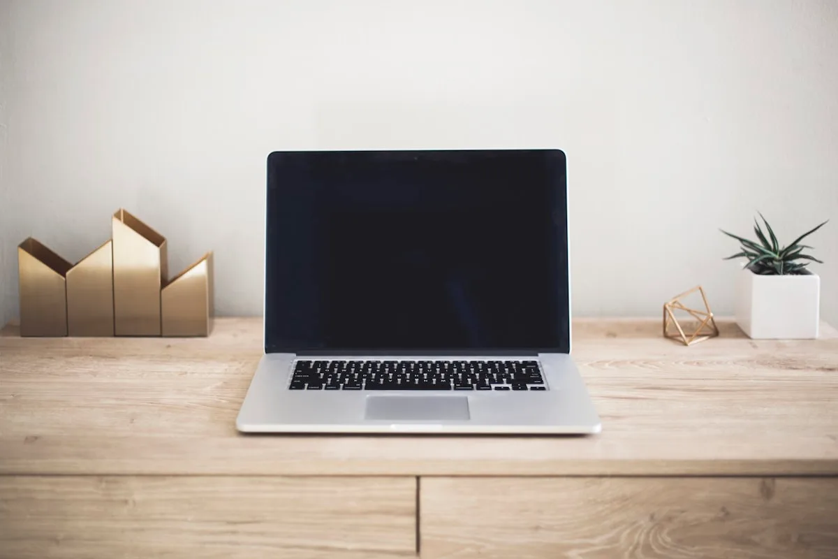 Laptop on a desk—generic editorial imagery for computing hardware news; not a Googlebook device or Google product photo.